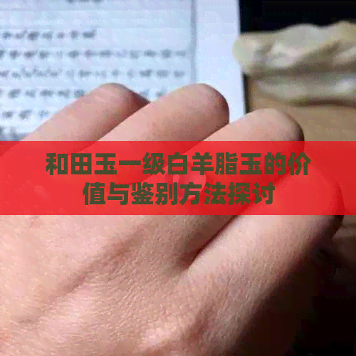 和田玉一级白羊脂玉的价值与鉴别方法探讨