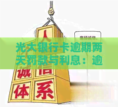 光大银行卡逾期两天罚款与利息：逾期一天的影响及更低还款额度