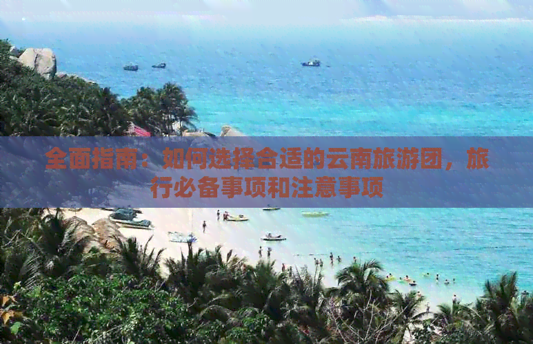 全面指南：如何选择合适的云南旅游团，旅行必备事项和注意事项