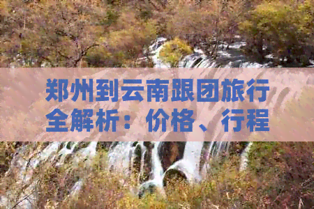 郑州到云南跟团旅行全解析：价格、行程、住宿、景点一应俱全