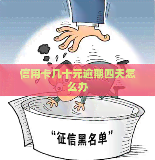 信用卡几十元逾期四天怎么办