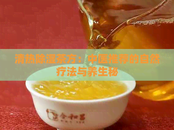 清热除湿茶方：中医推荐的自然疗法与养生秘