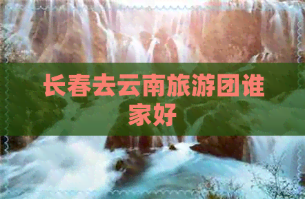 长春去云南旅游团谁家好