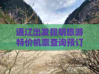 通辽出发昆明旅游特价机票查询预订，携程助你轻松锁定优惠航班！