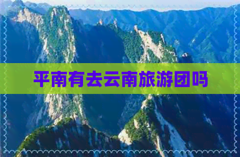 平南有去云南旅游团吗