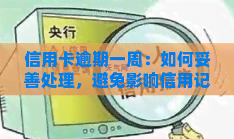 信用卡逾期一周：如何妥善处理，避免影响信用记录及解决方法全面解析