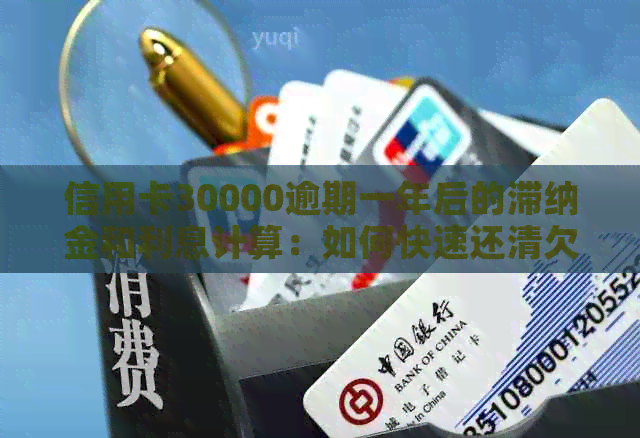 信用卡30000逾期一年后的滞纳金和利息计算：如何快速还清欠款？