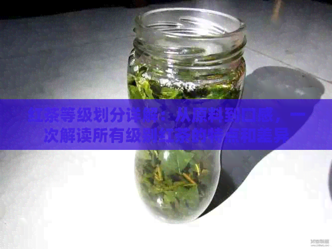 红茶等级划分详解：从原料到口感，一次解读所有级别红茶的特点和差异