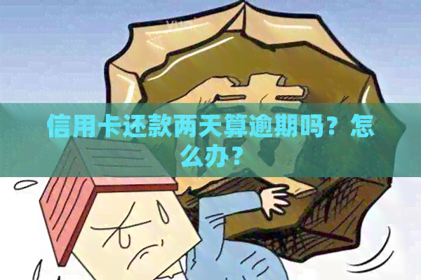 信用卡还款两天算逾期吗？怎么办？