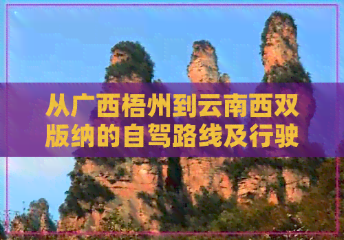 从广西梧州到云南西双版纳的自驾路线及行驶距离详解