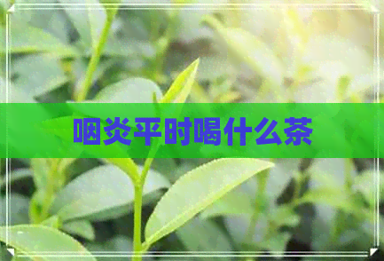 咽炎平时喝什么茶