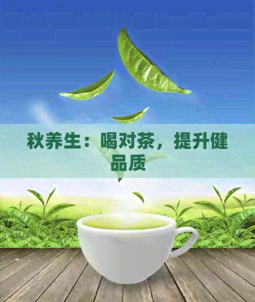 秋养生：喝对茶，提升健品质