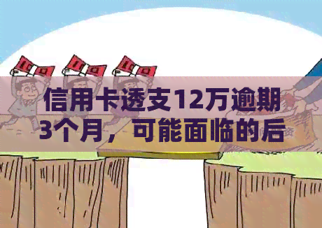 信用卡透支12万逾期3个月，可能面临的后果及解决办法