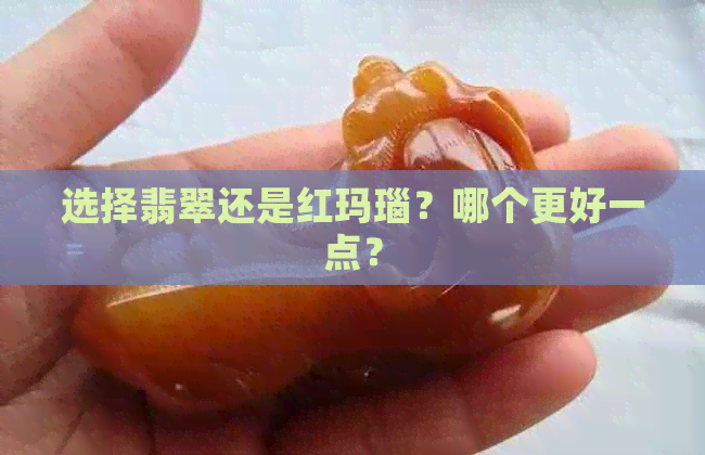 选择翡翠还是红玛瑙？哪个更好一点？