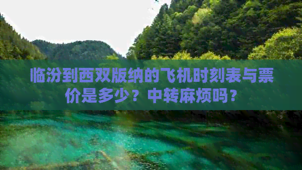 临汾到西双版纳的飞机时刻表与票价是多少？中转麻烦吗？