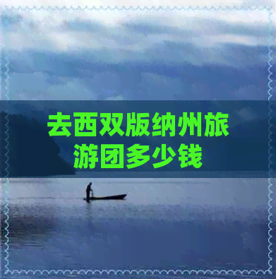 去西双版纳州旅游团多少钱