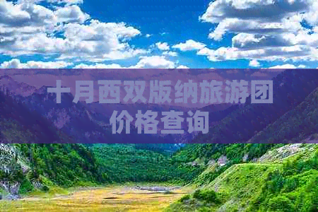 十月西双版纳旅游团价格查询