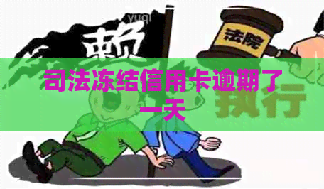 司法冻结信用卡逾期了一天