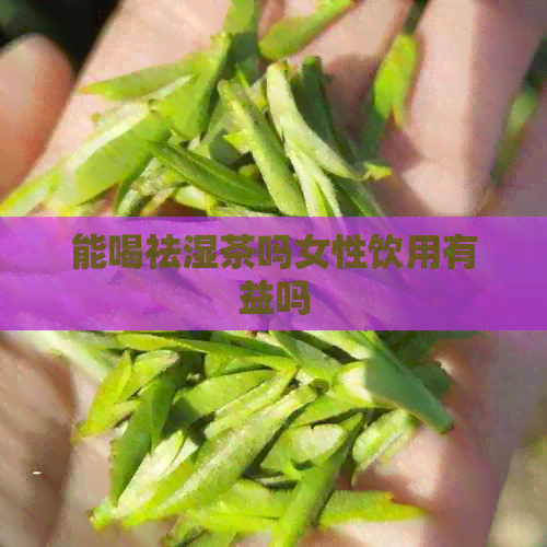 能喝祛湿茶吗女性饮用有益吗