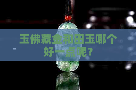 玉佛藏金和田玉哪个好一点呢？