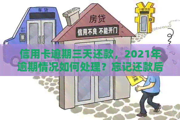 信用卡逾期三天还款，2021年逾期情况如何处理？忘记还款后的3天状况