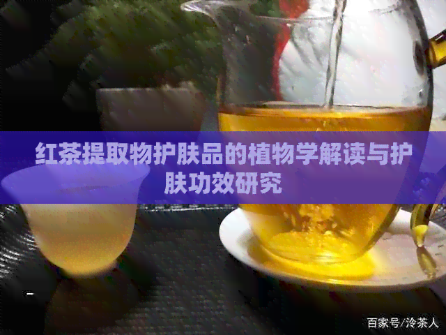 红茶提取物护肤品的植物学解读与护肤功效研究