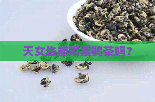 天女生能喝紫鹃茶吗？