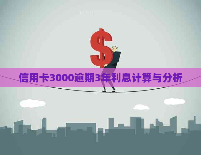 信用卡3000逾期3年利息计算与分析