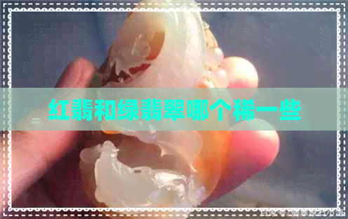 红翡和绿翡翠哪个稀一些