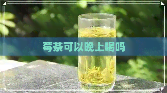 莓茶可以晚上喝吗