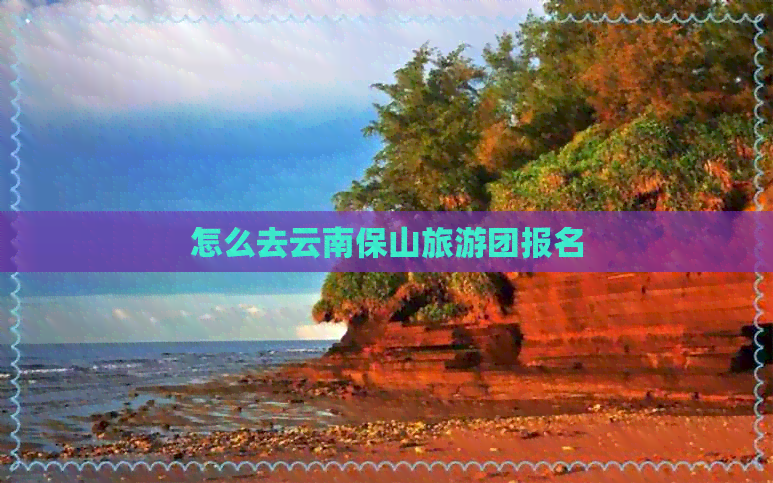 怎么去云南保山旅游团报名