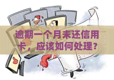 逾期一个月未还信用卡，应该如何处理？