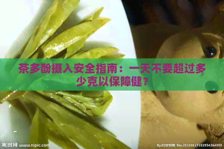 茶多酚摄入安全指南：一天不要超过多少克以保障健？