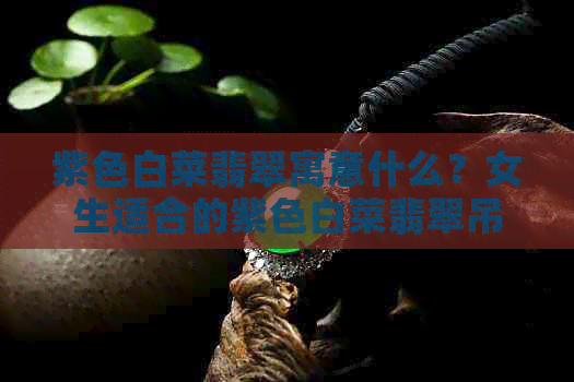 紫色白菜翡翠寓意什么？女生适合的紫色白菜翡翠吊坠推荐