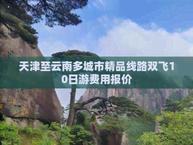 天津至云南多城市精品线路双飞10日游费用报价