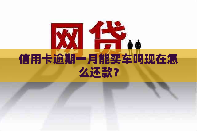 信用卡逾期一月能买车吗现在怎么还款？