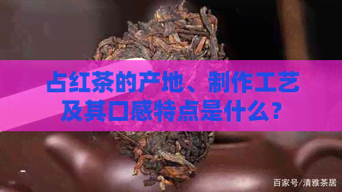 占红茶的产地、制作工艺及其口感特点是什么？