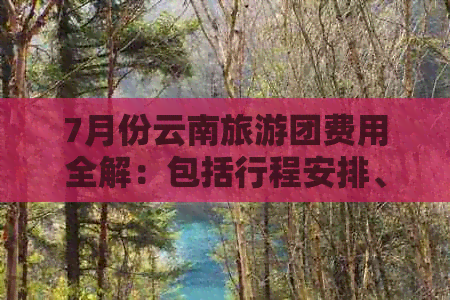 7月份云南旅游团费用全解：包括行程安排、住宿、餐饮及门票等详细信息