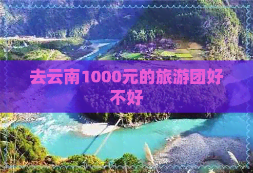 去云南1000元的旅游团好不好