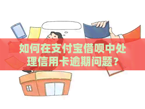 如何在支付宝借呗中处理信用卡逾期问题？