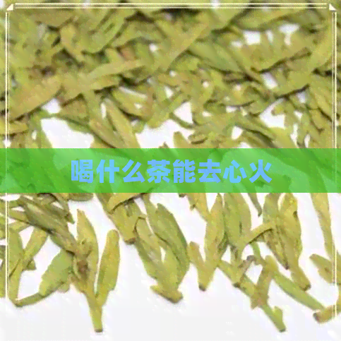 喝什么茶能去心火