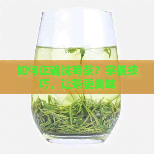 如何正确洗莓茶？掌握技巧，让茶更美味