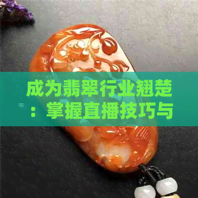 成为翡翠行业翘楚：掌握直播技巧与条件