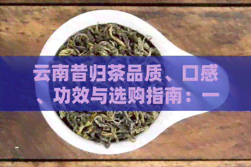 云南昔归茶品质、口感、功效与选购指南：一篇全面的茶叶评价文章