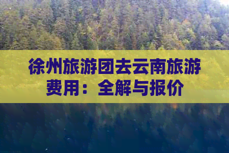 徐州旅游团去云南旅游费用：全解与报价