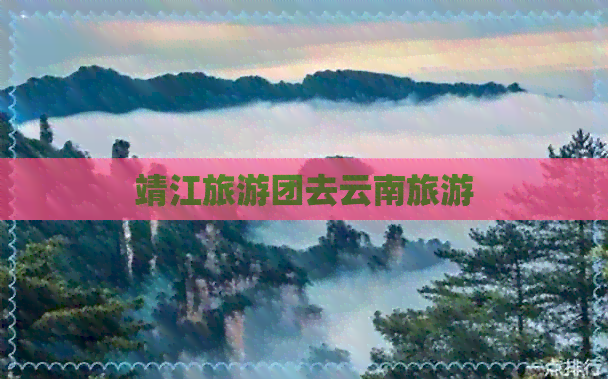 靖江旅游团去云南旅游