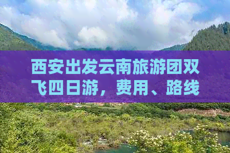 西安出发云南旅游团双飞四日游，费用、路线全解析！