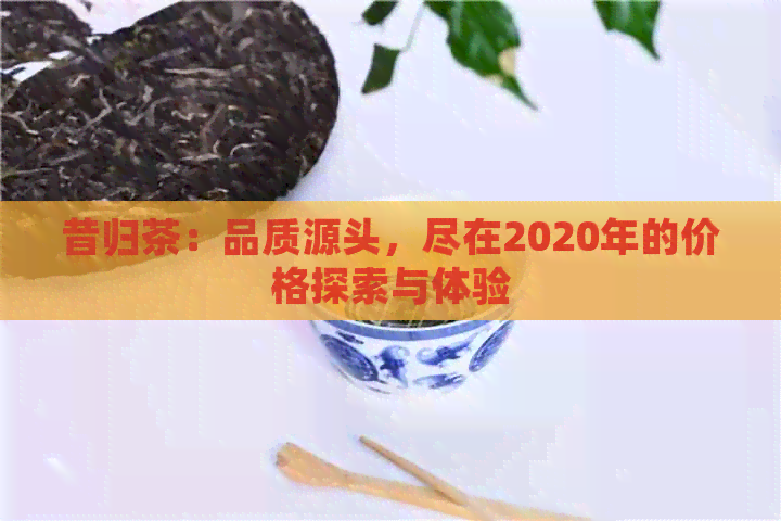 昔归茶：品质源头，尽在2020年的价格探索与体验