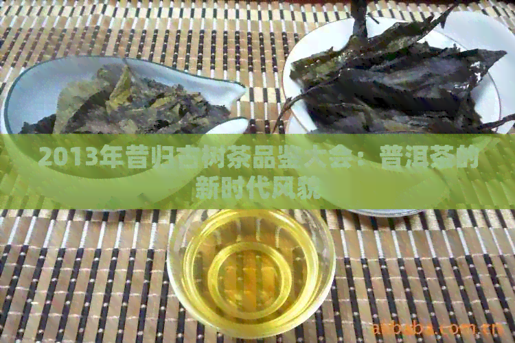 2013年昔归古树茶品鉴大会：普洱茶的新时代风貌