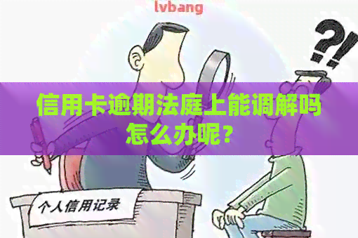 信用卡逾期法庭上能调解吗怎么办呢？